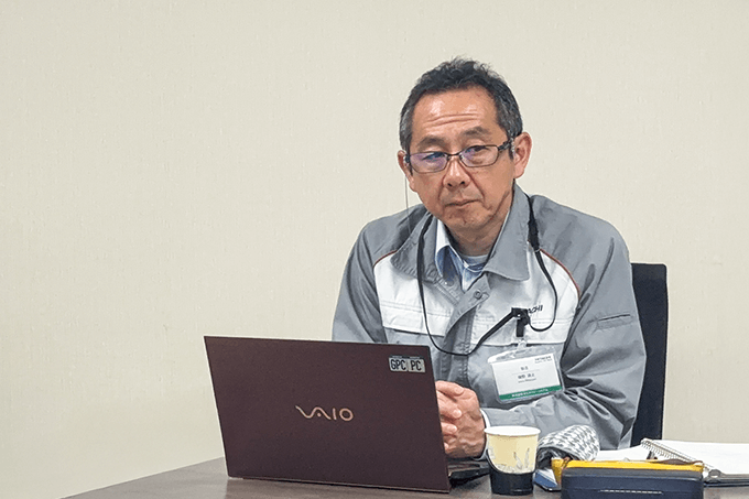 技術継承の課題について語る磯野様